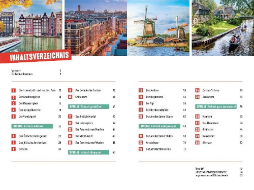 Buchcover und Innenansicht für das Buch: Einfach Amsterdam!