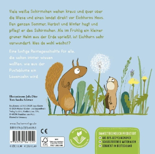 Buchcover und Innenansicht für das Buch: Eine Pusteblume für dich!