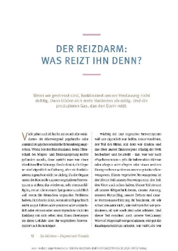 Buchcover und Innenansicht für das Buch: Expertenwissen: SIBO & Reizdarm