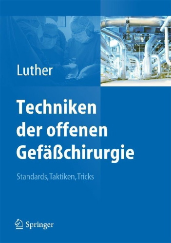 Buchcover und Innenansicht für das Buch: Techniken der offenen Gefäßchirurgie