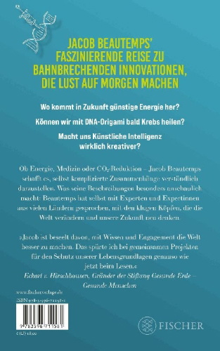 Buchcover und Innenansicht für das Buch: Unsere Zukunft neu denken