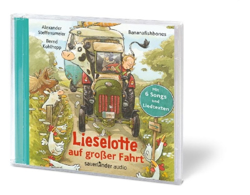 Buchcover und Innenansicht für das Buch: Lieselotte auf großer Fahrt