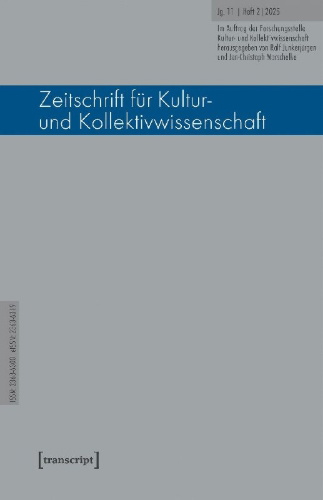 Buchcover und Innenansicht für das Buch: Zeitschrift für Kultur- und Kollektivwissenschaft