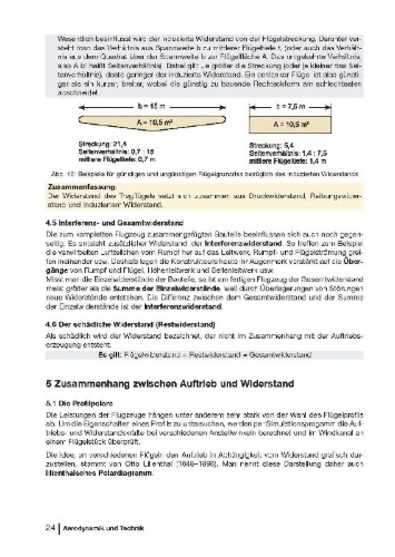 Buchcover und Innenansicht für das Buch: Flug ohne Motor