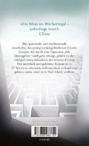Buchcover und Innenansicht für das Buch: Flowers for Algernon