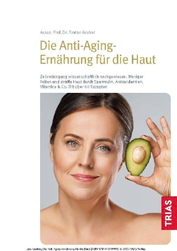 Buchcover und Innenansicht für das Buch: Die Anti-Aging-Ernährung für die Haut