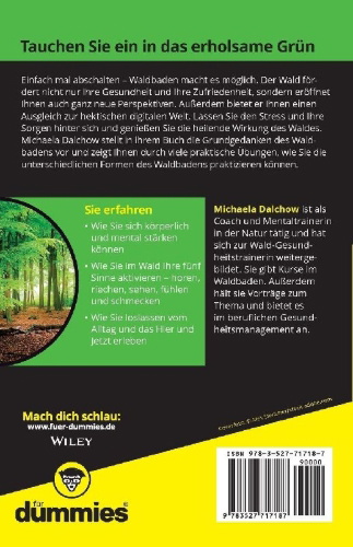 Buchcover und Innenansicht für das Buch: Waldbaden entdecken für Dummies