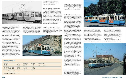 Buchcover und Innenansicht für das Buch: Die Münchner Tram