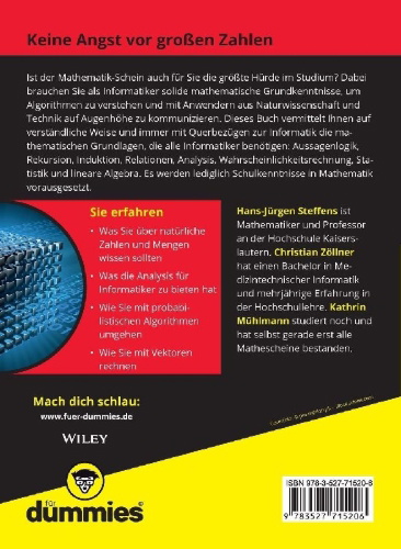 Buchcover und Innenansicht für das Buch: Mathematik für Informatiker für Dummies