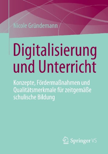 Buchcover und Innenansicht für das Buch: Digitalisierung und Unterricht