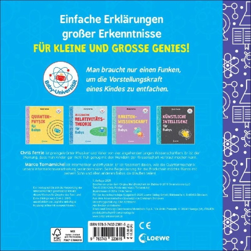 Buchcover und Innenansicht für das Buch: Blockchain for Babies (OT)