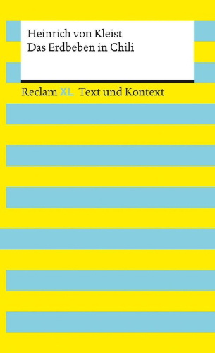 Buchcover und Innenansicht für das Buch: Das Erdbeben in Chili. Textausgabe mit Kommentar und Materialien