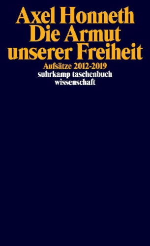 Buchcover und Innenansicht für das Buch: Die Armut unserer Freiheit