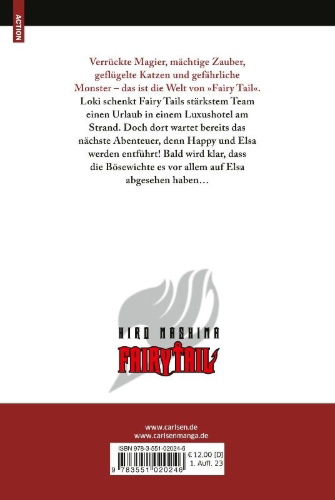 Buchcover und Innenansicht für das Buch: Fairy Tail