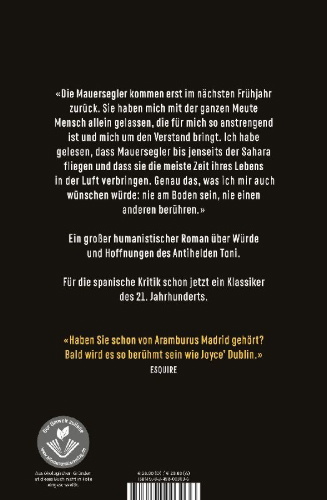 Buchcover und Innenansicht für das Buch: Los vencejos