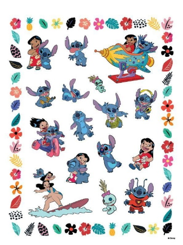 Buchcover und Innenansicht für das Buch: Disney Stitch: Mein großer Malspaß