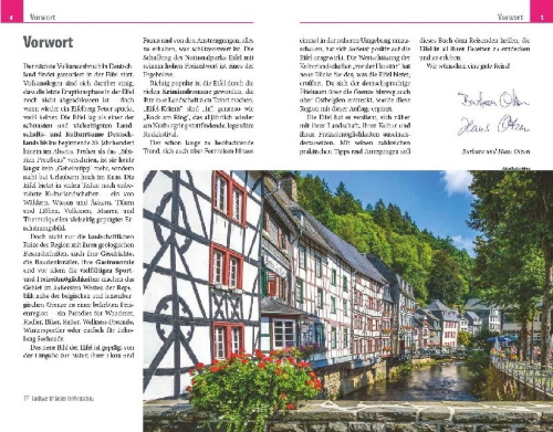 Buchcover und Innenansicht für das Buch: Reise Know-How Reiseführer Eifel mit Ostbelgien