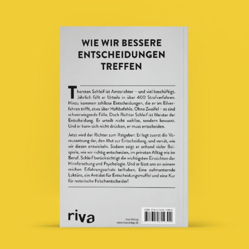 Buchcover und Innenansicht für das Buch: Endlich richtig entscheiden