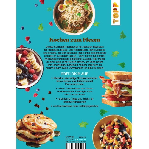 Buchcover und Innenansicht für das Buch: The Super Easy Teen Cookbook