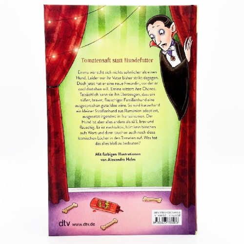 Buchcover und Innenansicht für das Buch: Das Vampirtier und die Sache mit den Tomaten