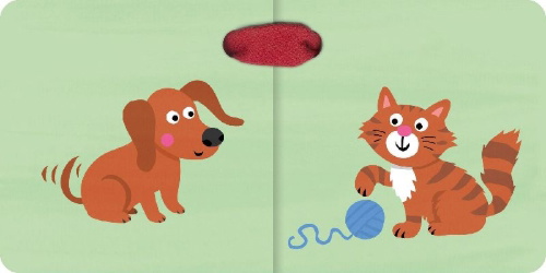 Buchcover und Innenansicht für das Buch: Kleine bunte Welt - Tierkinder & Tatütata