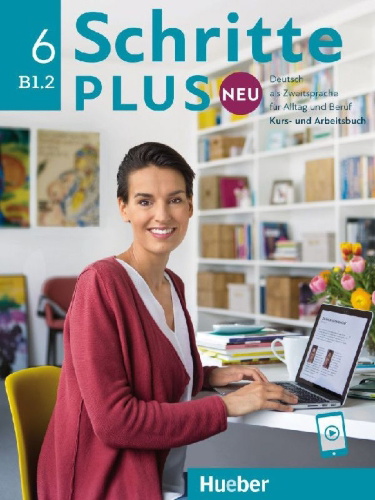 Buchcover und Innenansicht für das Buch: Schritte plus Neu 6. Kursbuch und Arbeitsbuch mit Audios online