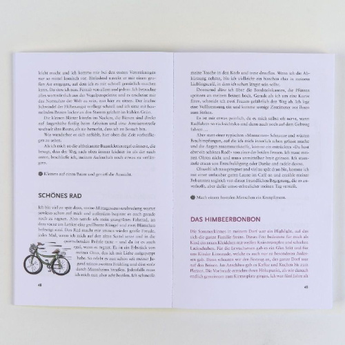 Buchcover und Innenansicht für das Buch: Das kleine Glück möchte abgeholt werden