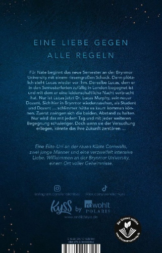 Buchcover und Innenansicht für das Buch: Brynmor University - Versuchungen