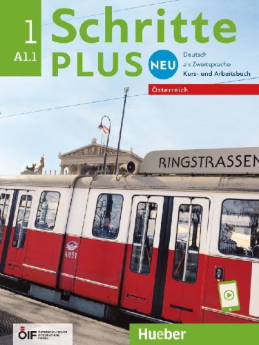 Buchcover und Innenansicht für das Buch: Schritte plus Neu 1 - Österreich. Kursbuch und Arbeitsbuch mit Audios online