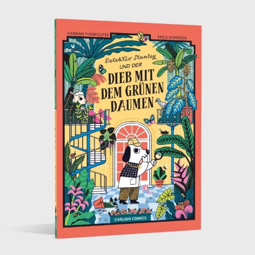 Buchcover und Innenansicht für das Buch: Detective Stanley and the Green Thumbed Thief