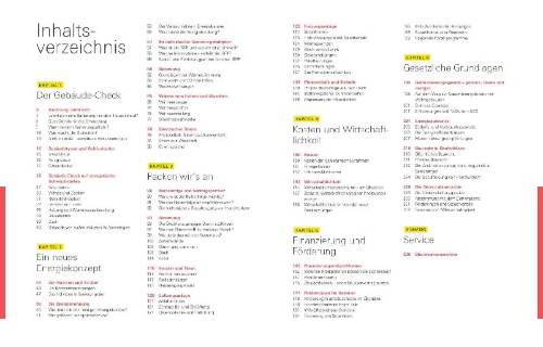 Buchcover und Innenansicht für das Buch: Handbuch Energetische Sanierung
