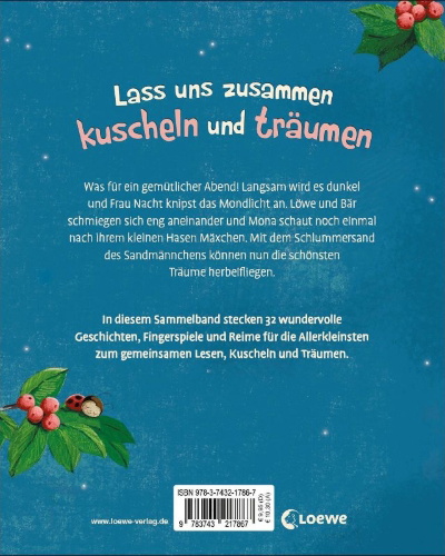Buchcover und Innenansicht für das Buch: Mein allererstes Vorlesebuch zum Kuscheln und Träumen