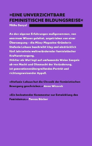 Buchcover und Innenansicht für das Buch: Stärker als Wut