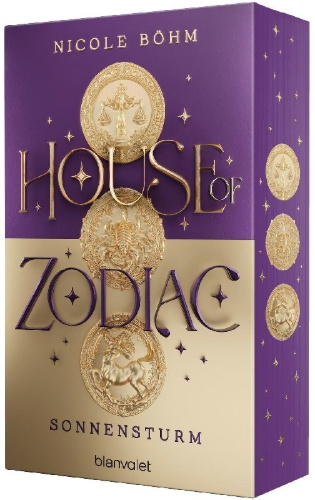 Buchcover und Innenansicht für das Buch: House of Zodiac - Sonnensturm