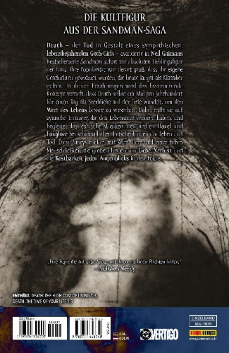 Buchcover und Innenansicht für das Buch: Death: The High Cost of Living #1-#3, Death: The Time of Your Life #1-#3