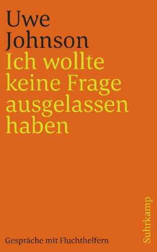 Buchcover und Innenansicht für das Buch: Ich wollte keine Frage ausgelassen haben