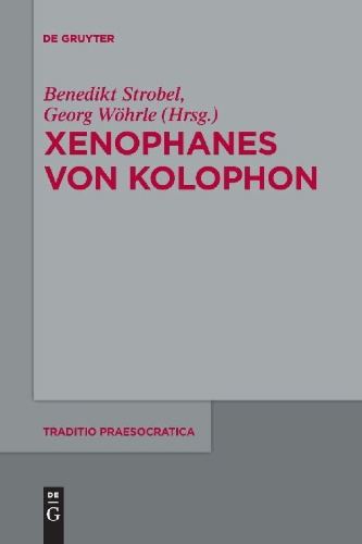 Buchcover und Innenansicht für das Buch: Xenophanes von Kolophon