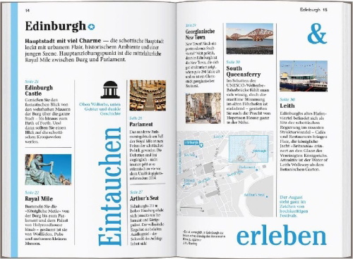 Buchcover und Innenansicht für das Buch: DUMONT Reise-Taschenbuch Reiseführer Schottland