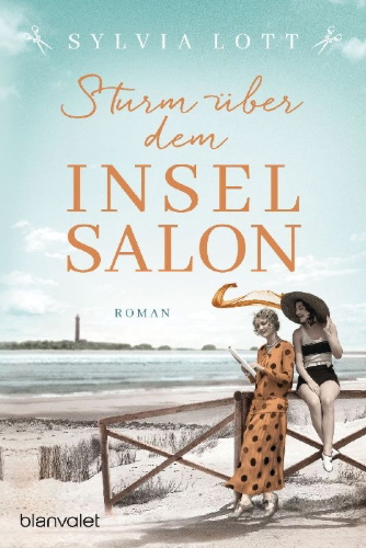 Buchcover und Innenansicht für das Buch: Sturm über dem Inselsalon