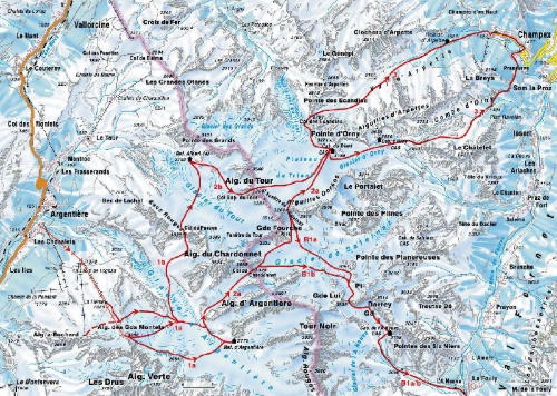 Buchcover und Innenansicht für das Buch: Haute Route
