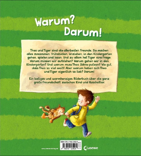 Buchcover und Innenansicht für das Buch: Tiger fragt Warum?
