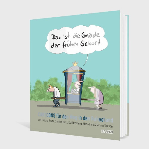 Buchcover und Innenansicht für das Buch: Das ist die Gnade der frühen Geburt