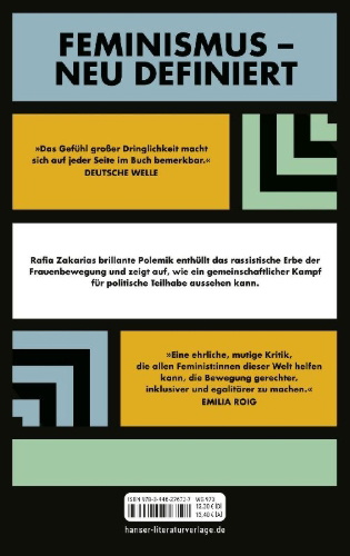 Buchcover und Innenansicht für das Buch: Against White Feminism. Notes on Disruption