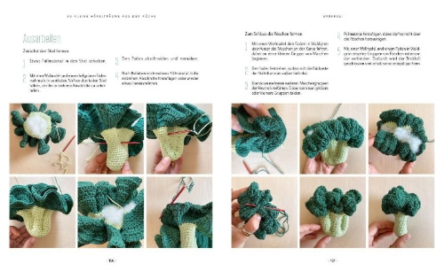 Buchcover und Innenansicht für das Buch: Tout ma Dinette au Crochet
