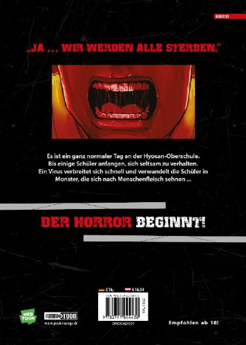 Buchcover und Innenansicht für das Buch: All of us are Dead 01