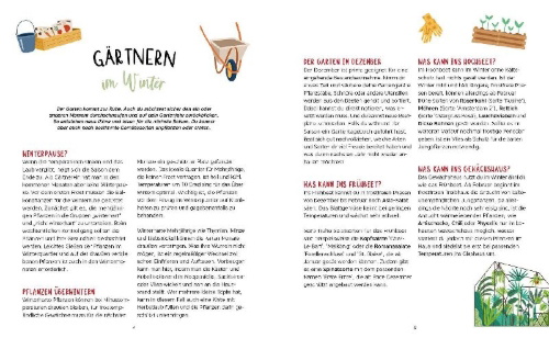 Buchcover und Innenansicht für das Buch: Mein Adventskalender-Buch: Gartenliebe