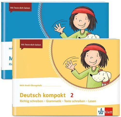 Buchcover und Innenansicht für das Buch: Mathe + Deutsch kompakt 2