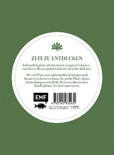 Buchcover und Innenansicht für das Buch: Discover - Mein Reisetagebuch