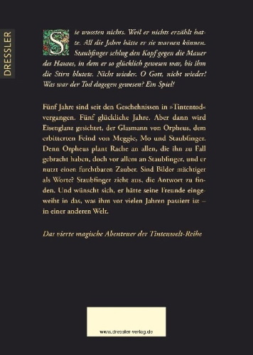 Buchcover und Innenansicht für das Buch: Tintenwelt 4. Die Farbe der Rache