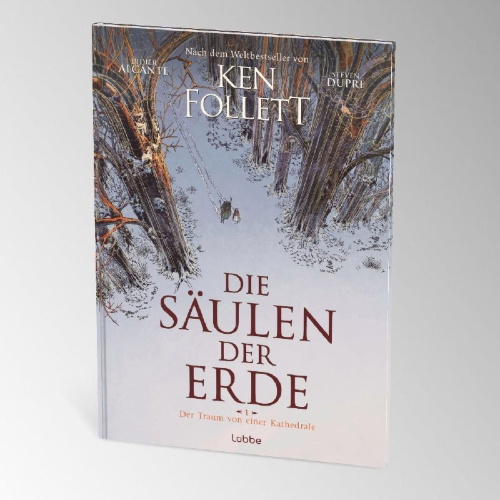 Buchcover und Innenansicht für das Buch: Les Pilliers de la Terre - Tome 01: Le Rêveur de cathédrales